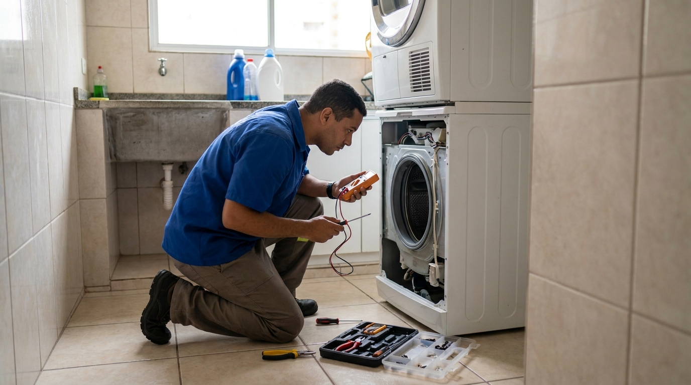 Técnico de lava e seca em Atibaia‑SP